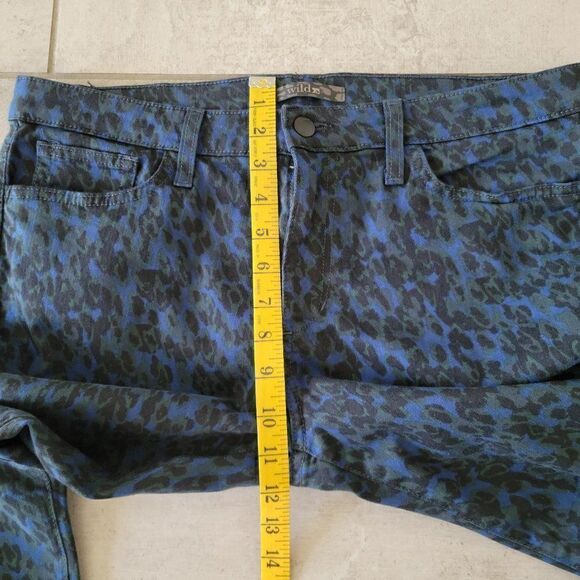 Joe’s Wild Jeans in Midnight Leopard print skinny size 32 - Picture 6 of 8